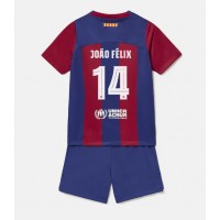 Barcelona Joao Felix #14 Hjemmedraktsett Barn 2023-24 Kortermet (+ Korte bukser)